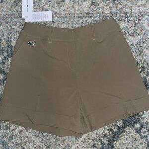 NWT Lacoste Bermuda golf shorts.